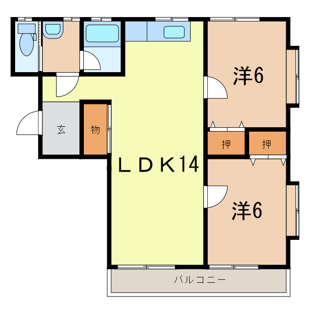 間取り図 Prime City21 A棟