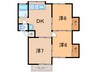 アネックス早川B 3DKの間取り