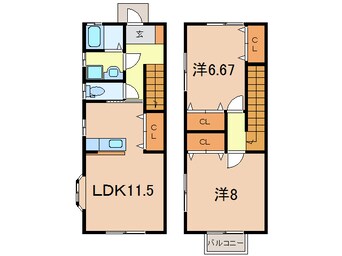 間取図 サウスコート