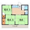 志田アパートＢ棟 3Kの間取り