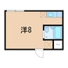 あすとpark元倉 1Rの間取り