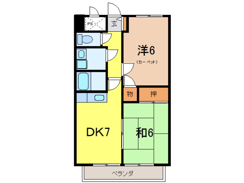 間取図 エクセルシオール北村