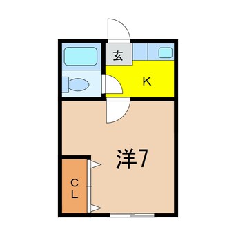 間取図 コーポハーモニー