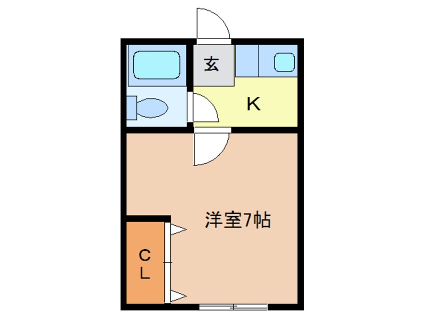 間取図 コーポハーモニー