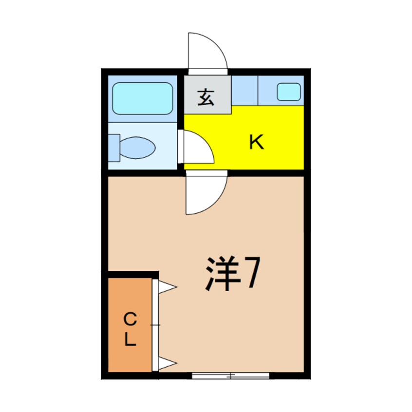 間取図 コーポハーモニー