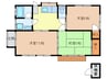 石川住宅 3DKの間取り