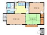 石川住宅 3DKの間取り