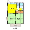 ｺｰﾎﾟ村松 2DKの間取り