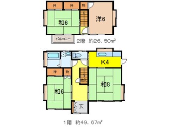 間取図 阿部住宅　元倉一丁目