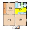 浦屋敷住宅 3Kの間取り