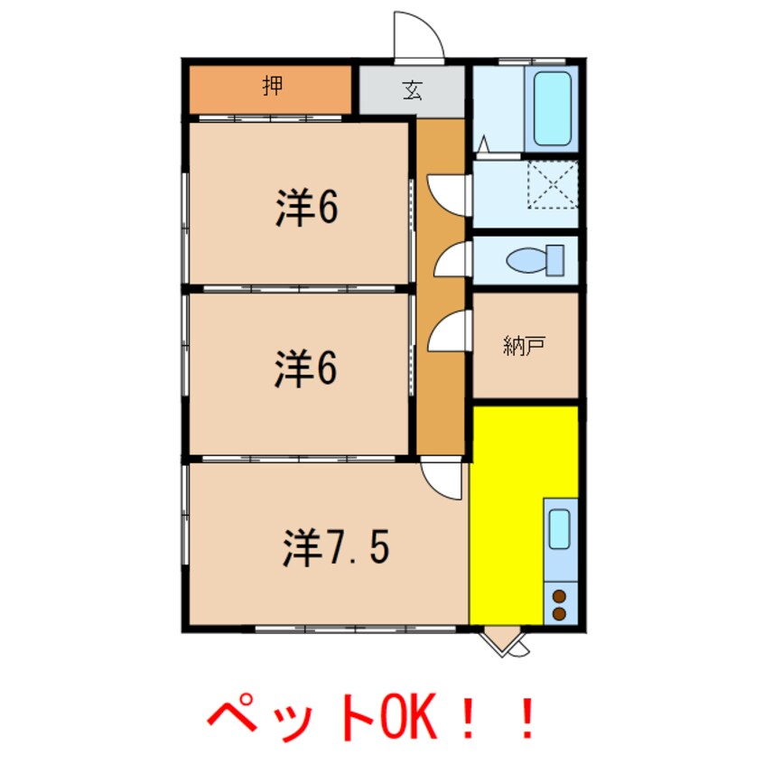 間取図 ニューハイム中里