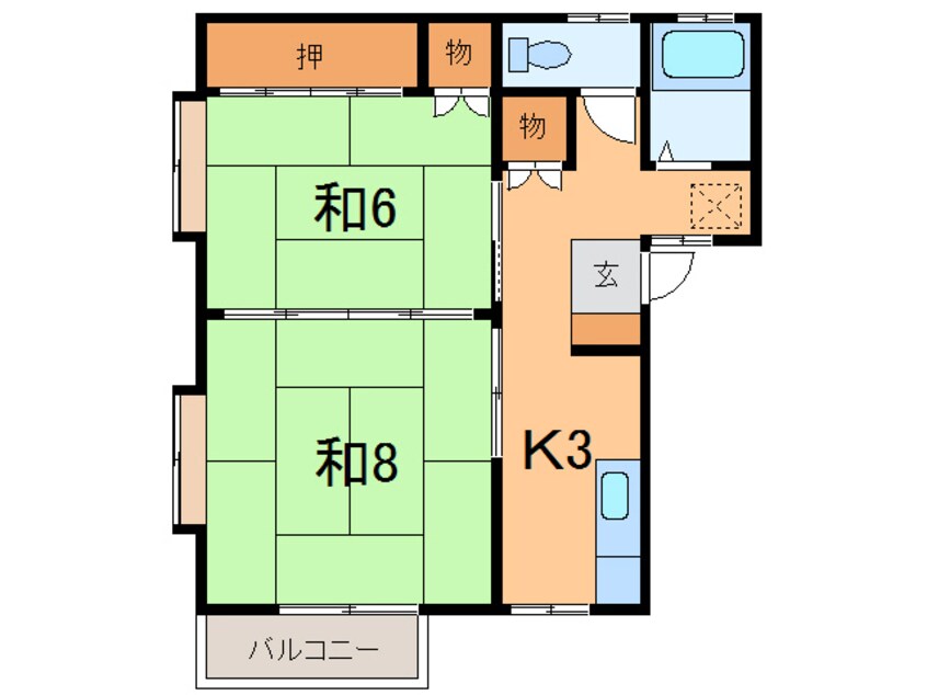 間取図 サムハイツ