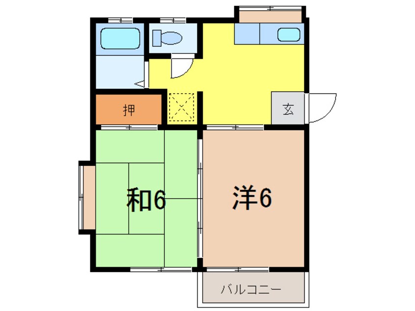 間取図 ササキハイツB棟