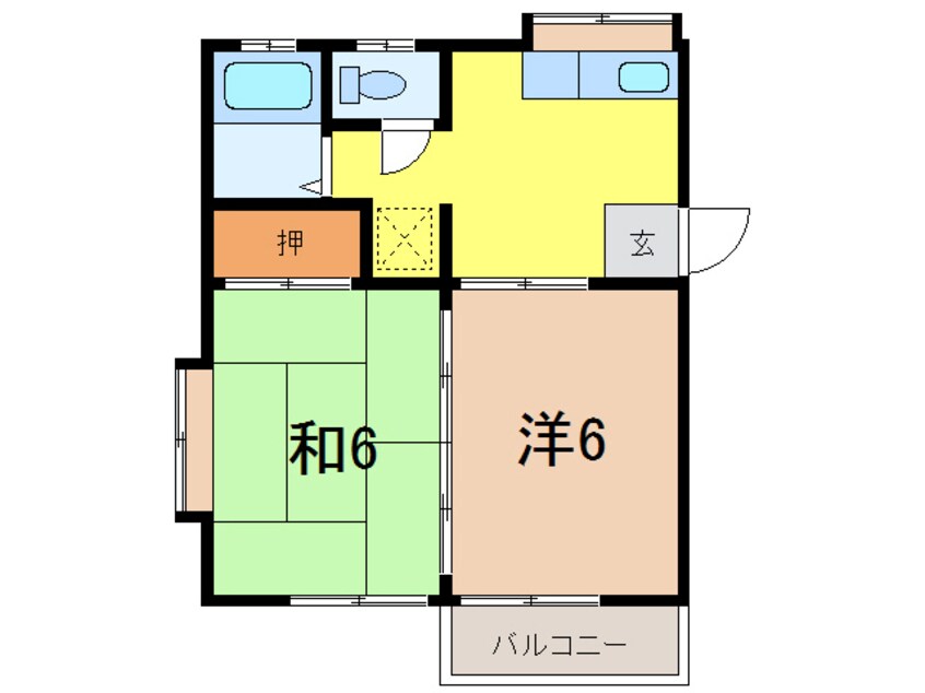 間取図 ササキハイツA棟