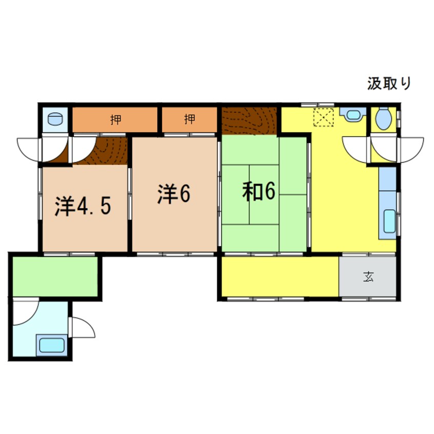 間取図 西條住宅6-20