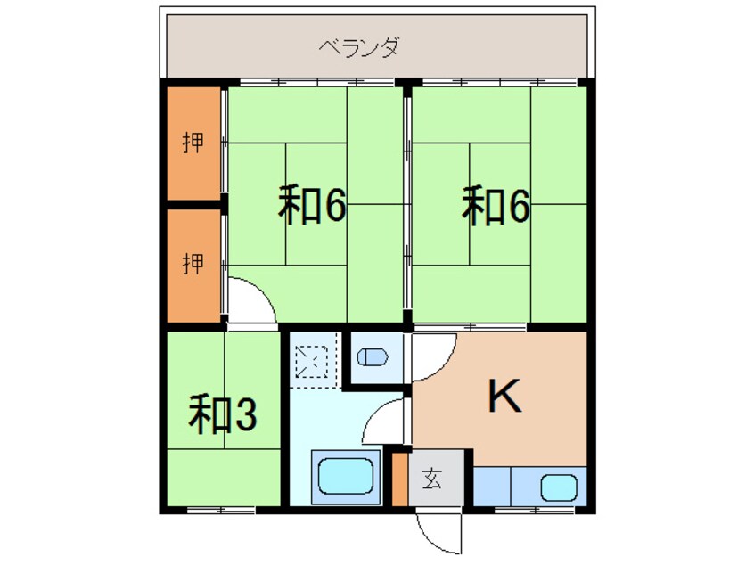 間取図 近江アパート南棟