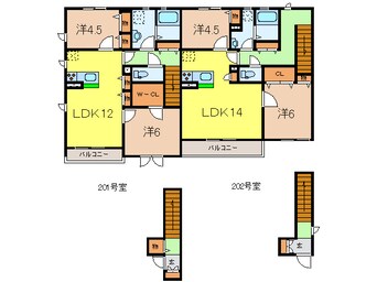 間取図 シャーメゾンラフィーネⅠ