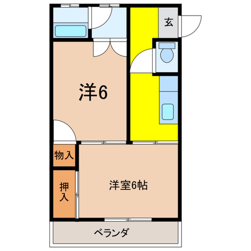 間取図 ドエルサエキ