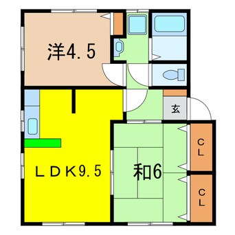 間取図 コーポ三好