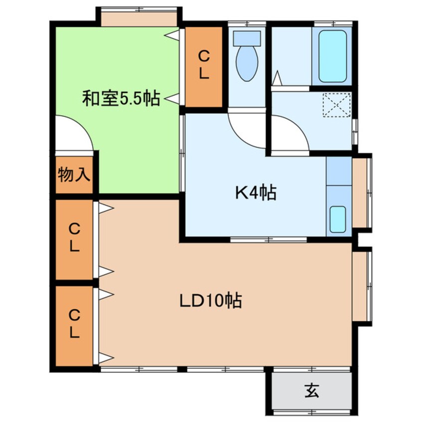 間取図 松東ハウス（9-11東側）