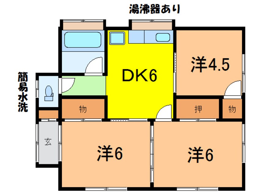 間取図 吉田住宅 2-52