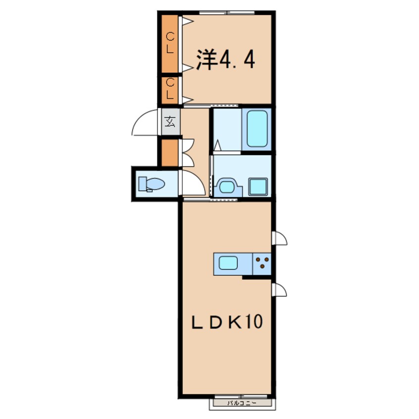 間取図 コーポアミコート南中里