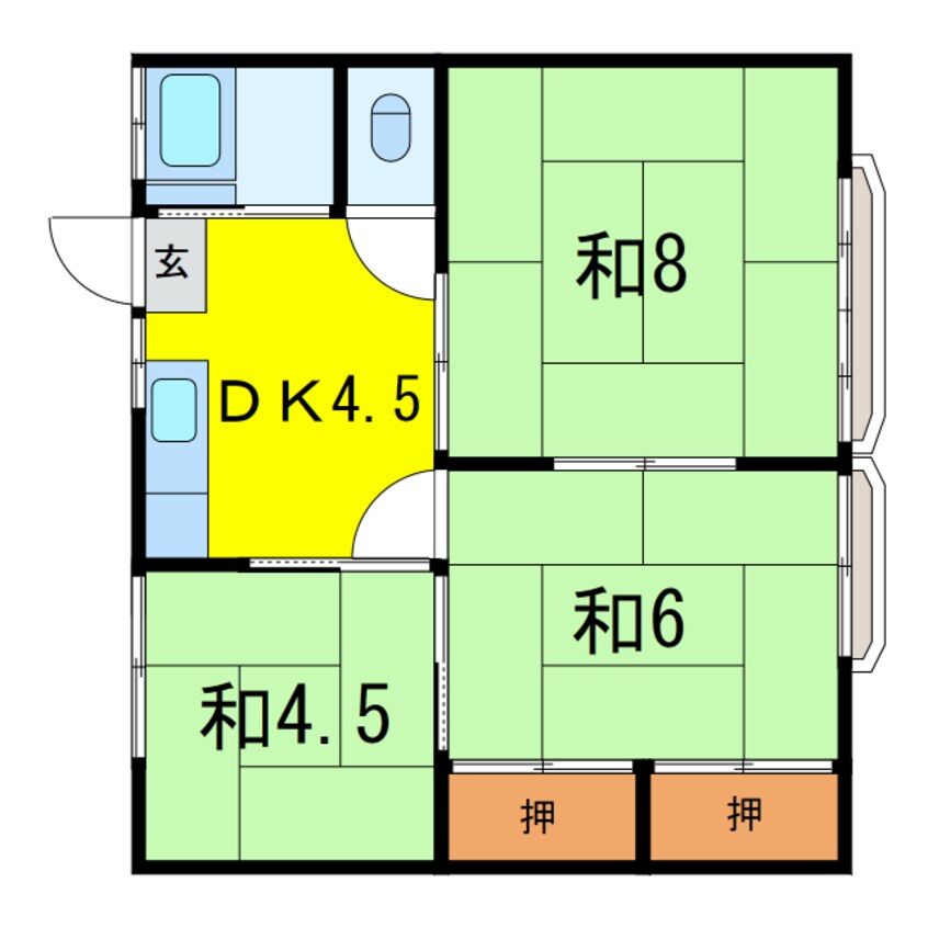 間取図 コーポ小野