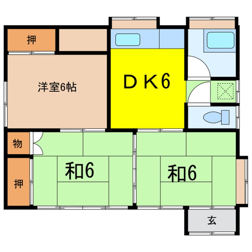 間取図 末広貸家(手前)