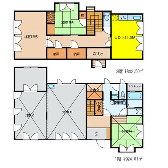 間取図 石巻北欧風住宅