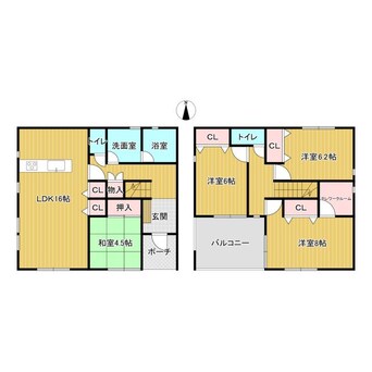 間取図 開北戸建て