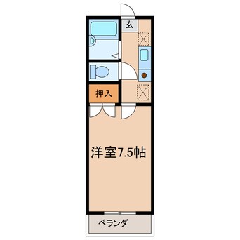 間取図 あいらんど花繰　A棟