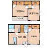 フォレストウインドイン山之口 3DKの間取り