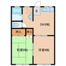 ラッキーコーポ 2DKの間取り