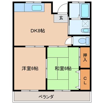 間取図 ラインマンションⅠ