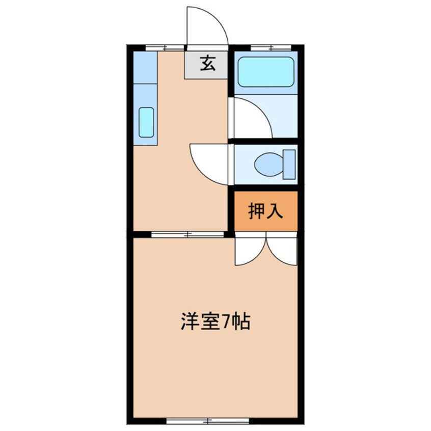 間取図 コーポ杉田