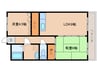 CNJ立野No.4 2LDKの間取り