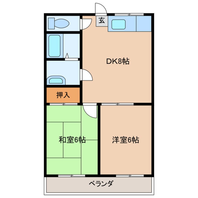 間取図 ドリームコーポ