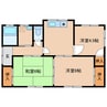 蒲生貸家 3DKの間取り