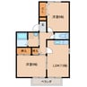 シャルマンコート 2LDKの間取り