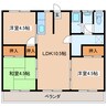 若葉苑 3LDKの間取り