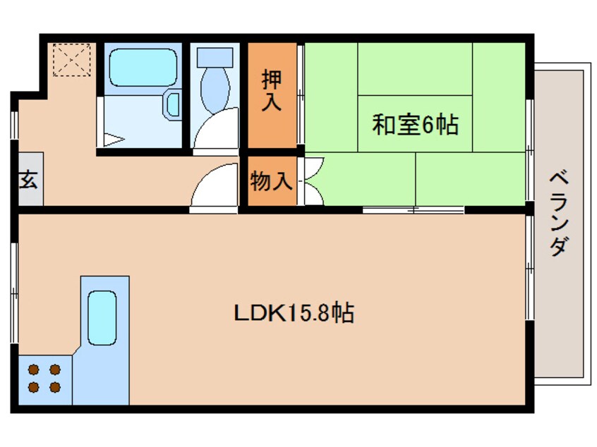 間取図 フローラルハイツ