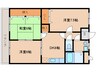 瀬戸山マンションⅢ 3DKの間取り