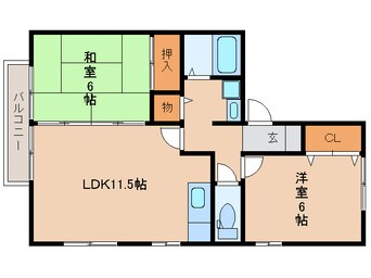 間取図 リーフレットエコー1号館