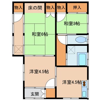 間取図 柳田　健一貸家