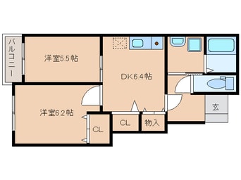 間取図 セレーノＡ・Ｂ