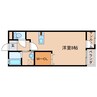 カスターニョⅡ 1Rの間取り