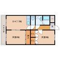 パークサイド早水弐番館の間取図