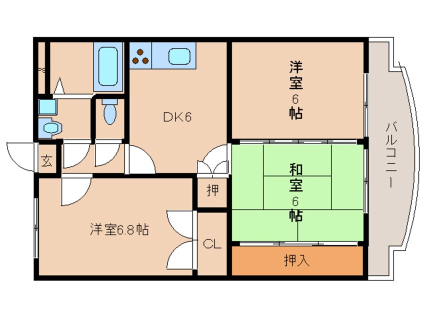 間取図 礼可ハイツ