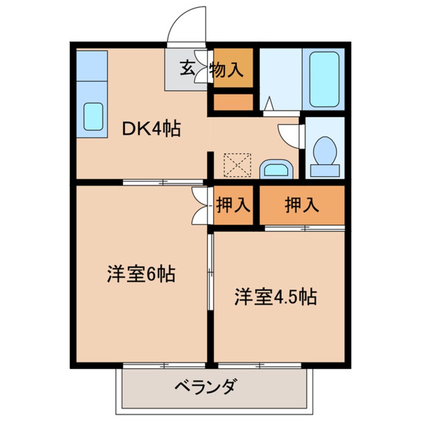 間取図 コーポセレネ