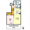 ボヌール 1LDKの間取り